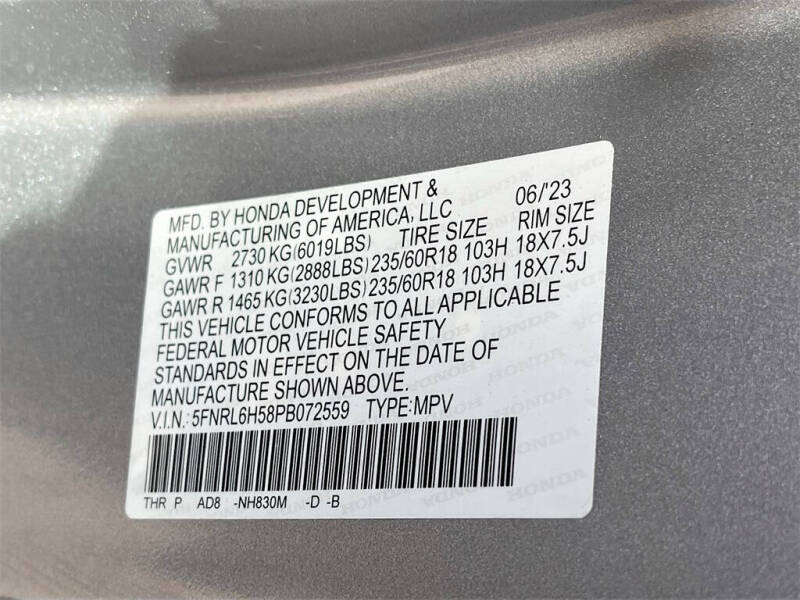 2023 Honda Odyssey EX