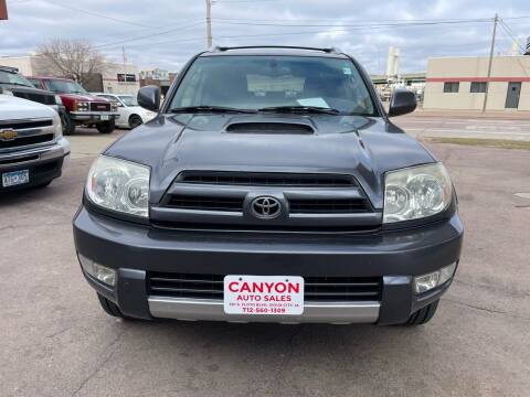 2004 Toyota 4Runner for sale at Canyon Auto Sales LLC in Sioux City IA
