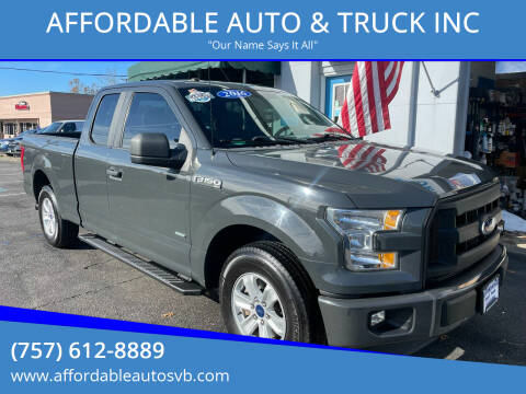 2016 Ford F-150 for sale at AFFORDABLE AUTO & TRUCK INC in Virginia Beach VA