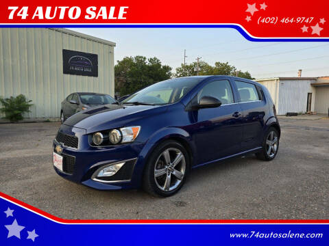 2014 Chevrolet Sonic for sale at 74 AUTO SALE in Lincoln NE