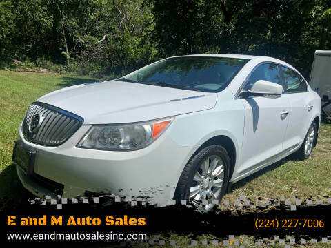 2012 Buick LaCrosse for sale at E and M Auto Sales in Elgin IL