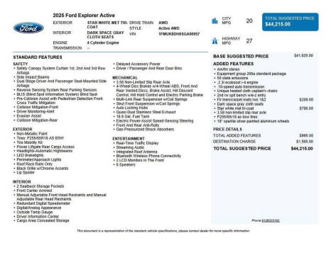 2025 Ford Explorer Active