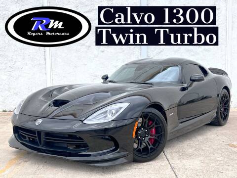 2014 Dodge SRT Viper for sale at ROGERS MOTORCARS in Houston TX
