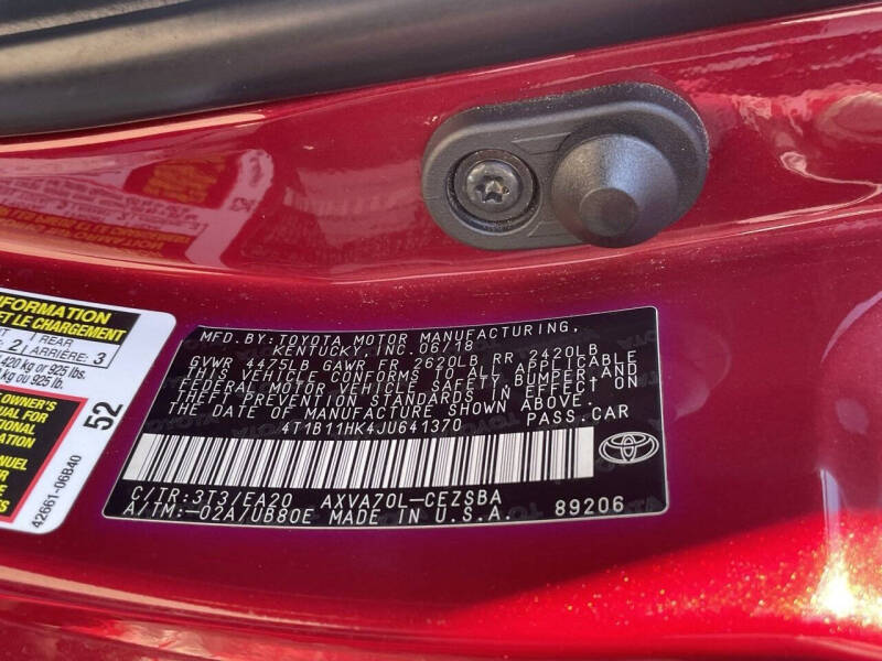 2018 Toyota Camry SE