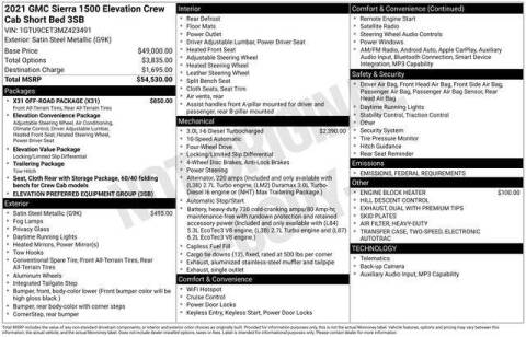 2021 GMC Sierra 1500