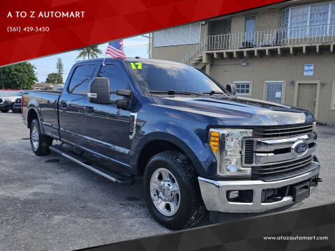 2017 Ford F-350 Super Duty for sale at A TO Z  AUTOMART - A TO Z AUTOMART in West Palm Beach FL