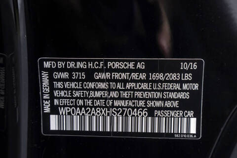 2017 Porsche 718 Cayman