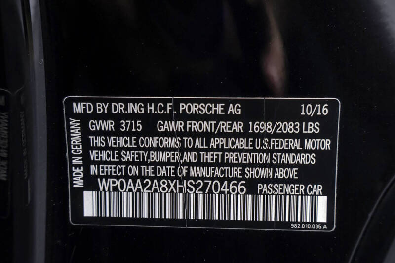 2017 Porsche 718 Cayman