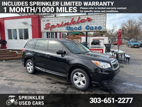 2015 Subaru Forester for sale at Sprinkler Used Cars in Longmont CO