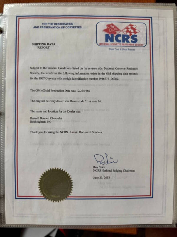 1967 Chevrolet Corvette