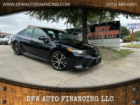 2018 Toyota Camry for sale at DFW AUTO FINANCING LLC in Dallas TX