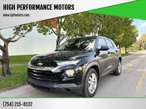 2021 Chevrolet TrailBlazer for sale at HIGH PERFORMANCE MOTORS in Hollywood FL