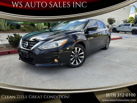 2017 Nissan Altima for sale at WS AUTO SALES INC in El Cajon CA