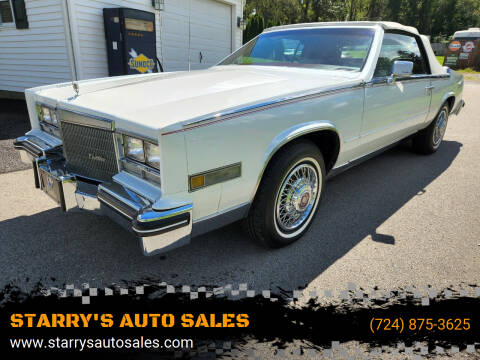 1984 Cadillac Eldorado for sale at STARRY'S AUTO SALES in New Alexandria PA