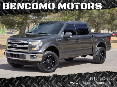 2017 Ford F-150 for sale at BENCOMO MOTORS in El Paso TX