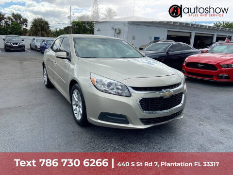 2015 Chevrolet Malibu for sale at AUTOSHOW SALES & SERVICE in Plantation FL