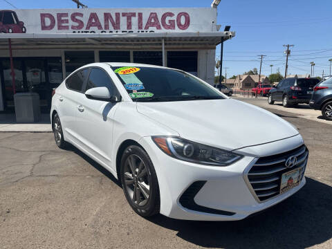 2017 Hyundai Elantra for sale at DESANTIAGO AUTO SALES in Yuma AZ