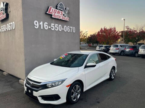 2017 Honda Civic for sale at LIONS AUTO SALES in Sacramento CA