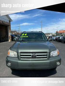 2006 Toyota Highlander for sale at sharp auto center in Worcester MA