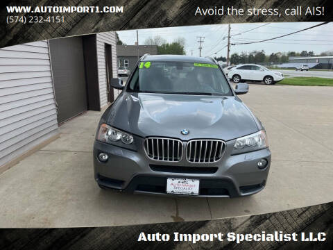 2014 BMW X3 for sale at Auto Import Specialist LLC in South Bend IN