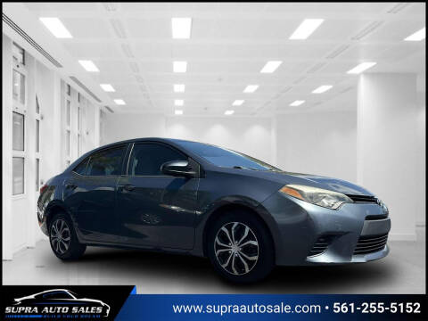 2014 Toyota Corolla for sale at SUPRA AUTO SALES in Riviera Beach FL