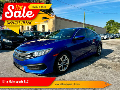 2018 Honda Civic for sale at Elite Motorsports LLC in Saint Petersburg FL