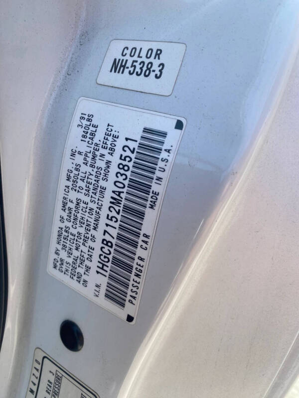 1991 Honda Accord LX