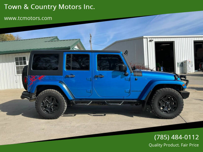 2016 Jeep Wrangler Unlimited for sale at Town & Country Motors Inc. in Meriden KS