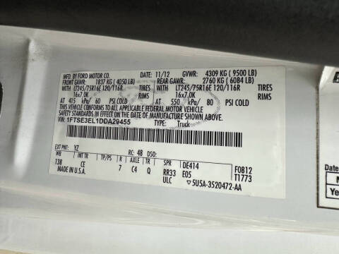 2013 Ford E-Series E-350 SD