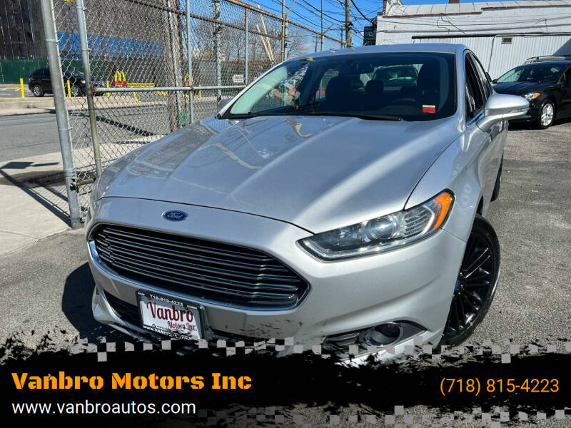 2014 Ford Fusion for sale at Vanbro Motors Inc in Staten Island NY