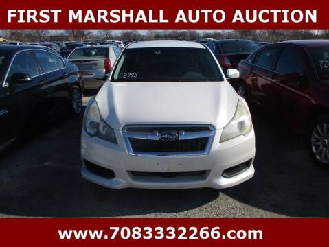 2013 Subaru Legacy for sale at First Marshall Auto Auction in Harvey IL