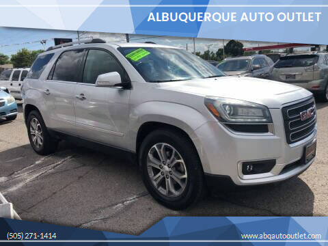 2016 GMC Acadia for sale at ALBUQUERQUE AUTO OUTLET in Albuquerque NM