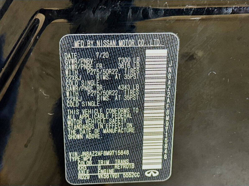 2021 Infiniti QX80 Premium Select