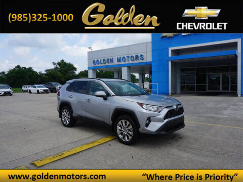 2021 Toyota RAV4 for sale at GOLDEN MOTORS in Cut Off LA