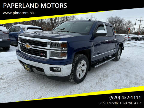 2014 Chevrolet Silverado 1500 for sale at PAPERLAND MOTORS - Fresh Inventory in Green Bay WI