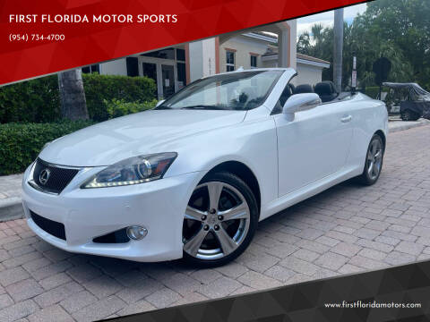 2012 Lexus IS 250C for sale at FIRST FLORIDA MOTOR SPORTS in Pompano Beach FL