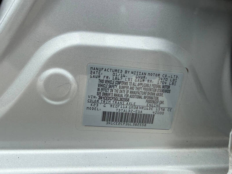 2016 Nissan Versa Note SV