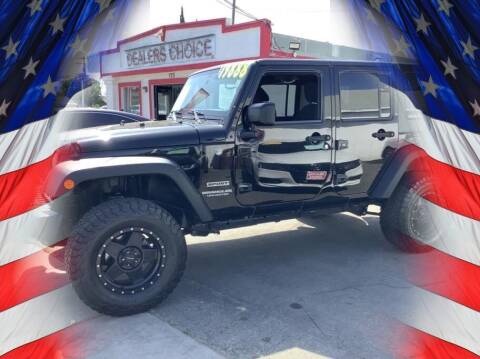2015 Jeep Wrangler Unlimited for sale at Dealers Choice Inc in Farmersville CA