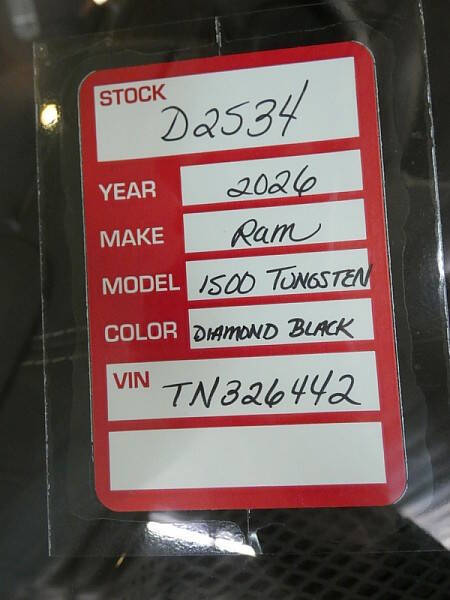 2026 RAM 1500 Tungsten
