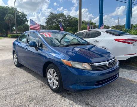 2012 Honda Civic for sale at AUTO PROVIDER in Fort Lauderdale FL