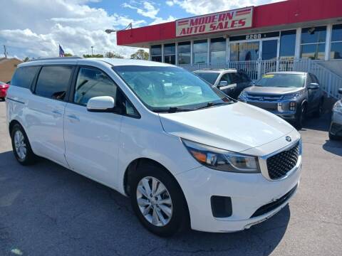 2016 Kia Sedona for sale at Modern Auto Sales in Hollywood FL
