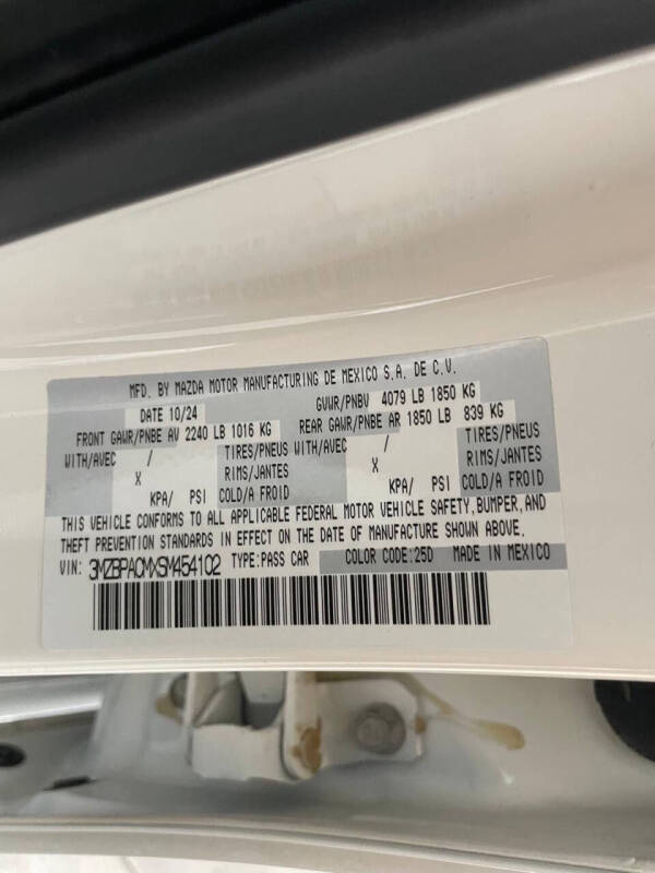 2025 Mazda Mazda3 Sedan 2.5 S Preferred