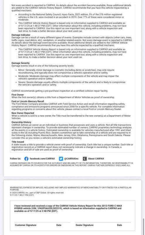 2013 Ford C-MAX Hybrid SE