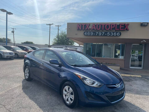 2016 Hyundai Elantra for sale at NTX Autoplex in Garland TX