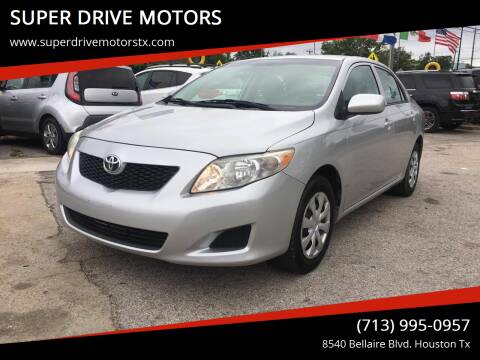 2010 Toyota Corolla for sale at SUPER DRIVE MOTORS in Houston TX