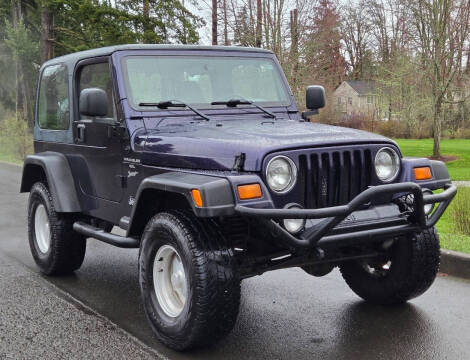 1999 Jeep Wrangler for sale at CLEAR CHOICE AUTOMOTIVE in Milwaukie OR