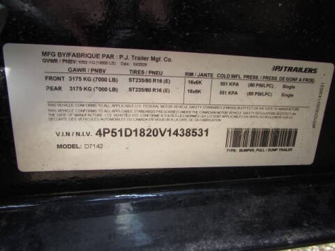 2027 PJ 14FT DUMP