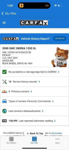 2000 GMC Sierra 1500 SL