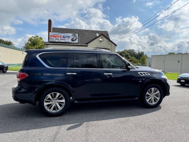 2016 INFINITI QX80 for sale at Singh's Auto Sales in Jessup, MD