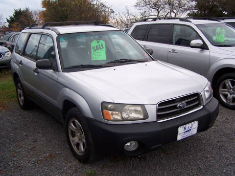 2003 Subaru Forester for sale at B & J Auto Sales in Tunnelton WV